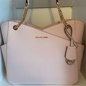 Michael Michael Kors Large Saffiano Leather Shoulder Bag *Powder Blush*